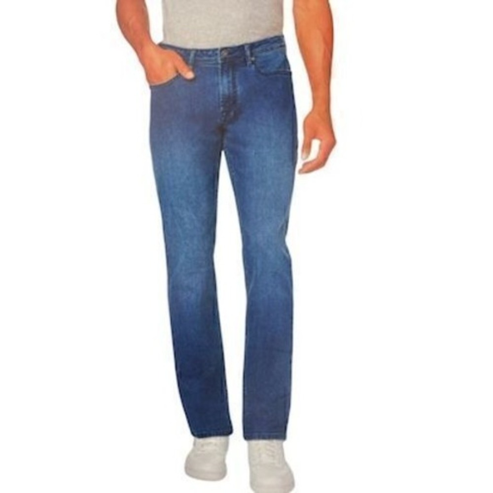 Buffalo David Bitton Jeans Mens 40x34 Blue New Slim Straight Stretch Denim